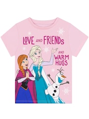 Character Disney Frozen Anna And Elsa T-Shirts 3 Pack - Imagen 3 de 5