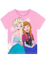 Character Disney Frozen Anna And Elsa T-Shirts 3 Pack - Imagen 4 de 5