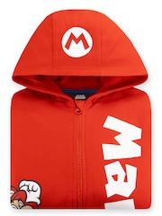 Character Red Super Mario Zip Through Hoodie - Image 11 of 11