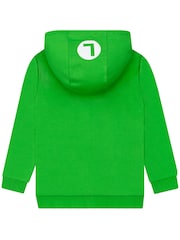 Character Green Super Mario Zip Through Hoodie Luigi - Image 9 of 11