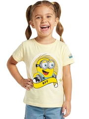 Character Yellow Minions T-Shirt Glitter BFF - Image 5 of 10