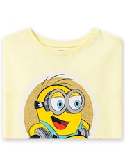 Character Yellow Minions T-Shirt Glitter BFF - Image 8 of 10