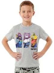 Character Grey Fortnite Short Pyjamas - Image 4 of 9