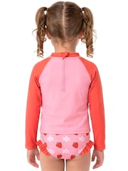 Character Pink Disney Minnie Mouse Long Sleeve Swimming Costume - Image 3 of 11
