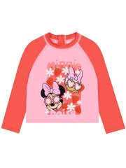 Character Pink Disney Minnie Mouse Long Sleeve Swimming Costume - Image 7 of 11