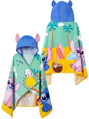 Character Blue Disney Stitch And Angel Swimming And Bath Wrap Towel Poncho - Image 1 of 10