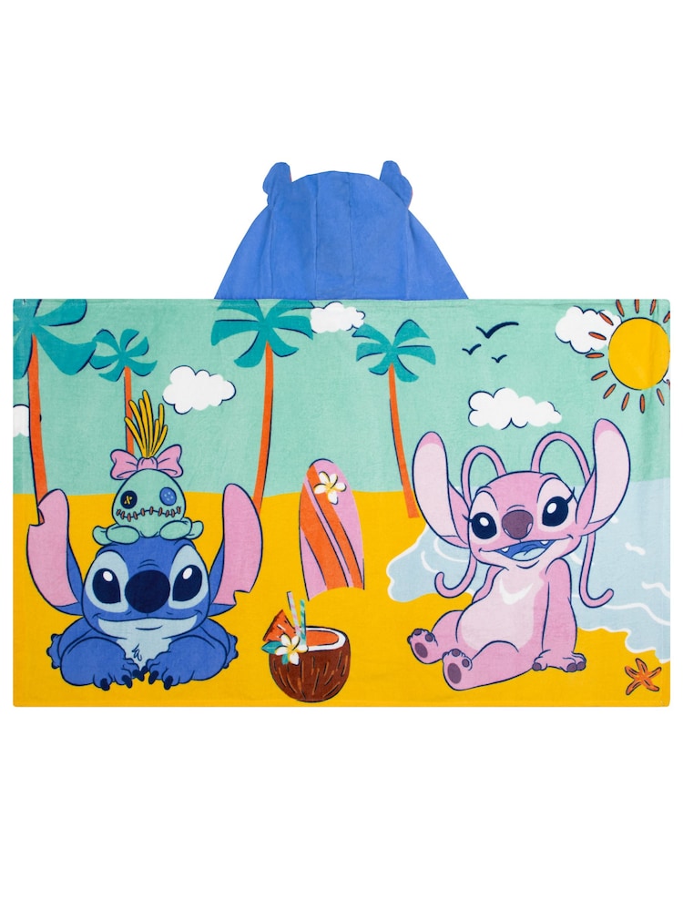 Character Blue Disney Stitch And Angel Swimming And Bath Wrap Towel Poncho - Image 10 of 10