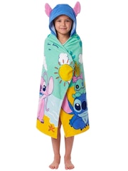 Character Blue Disney Stitch And Angel Swimming And Bath Wrap Towel Poncho - Image 2 of 10