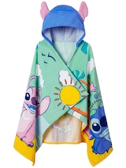 Character Blue Disney Stitch And Angel Swimming And Bath Wrap Towel Poncho - Image 7 of 10