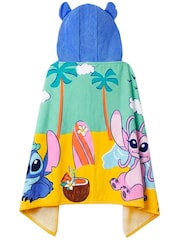 Character Blue Disney Stitch And Angel Swimming And Bath Wrap Towel Poncho - Image 8 of 10
