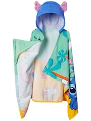 Character Blue Disney Stitch And Angel Swimming And Bath Wrap Towel Poncho - Image 9 of 10