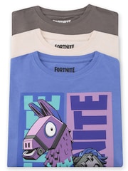 Character Blue Fortnite T-Shirts 3 Pack - Image 5 of 5