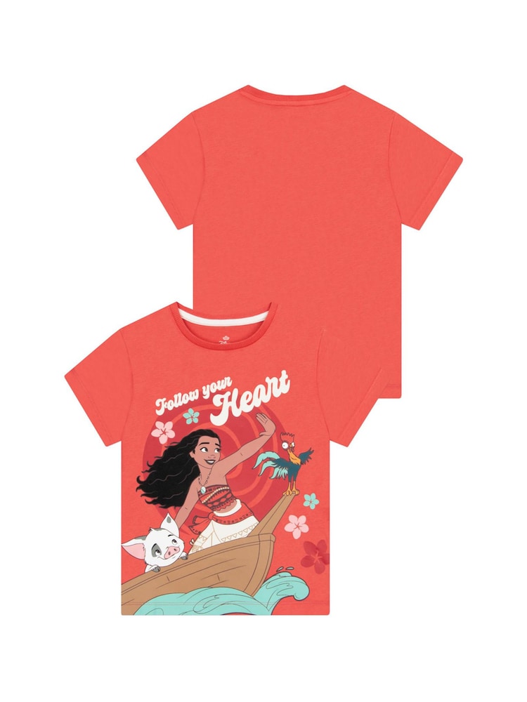 Character Orange Disney Moana T-Shirts 3 Pack - Image 2 of 5 Character Orange Disney Moana T-Shirts 3 Pack - Image 2 of 5