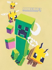 Character Yellow Minecraft Creeper Gaming T-Shirt - Image 7 of 9