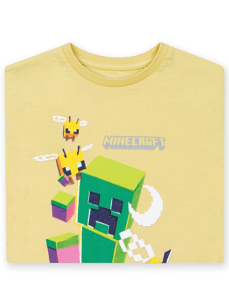 Character Yellow Minecraft Creeper Gaming T-Shirt - Image 9 of 9