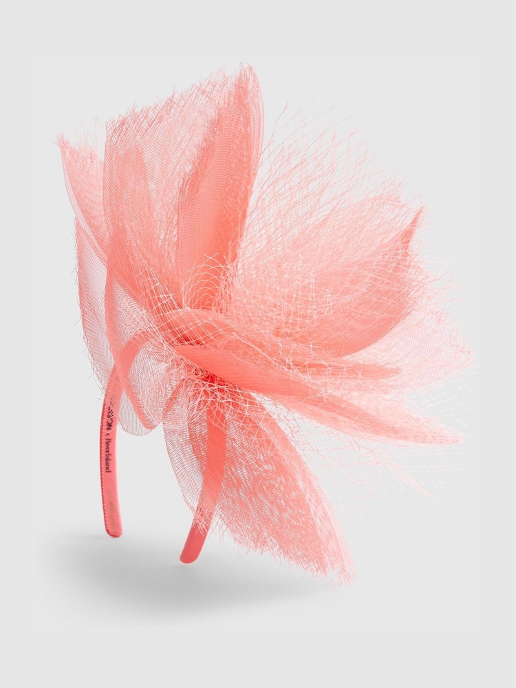 River Island Pink Edwina Netted Fascinator Headband - Image 2 of 4 River Island Pink Edwina Netted Fascinator Headband - Image 2 of 4