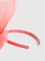River Island Pink Edwina Netted Fascinator Headband - Image 3 of 4