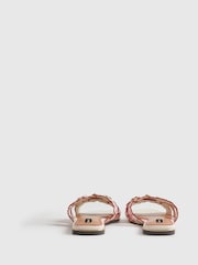 River Island Cabbages And Roses Floral Print Embroidered Flat Sandals - תמונה 4 מתוך 6