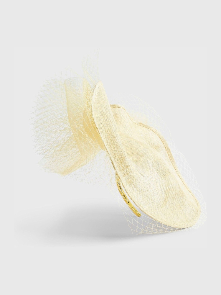 River Island Yellow Edwina Oversized Fascinator Hat - Image 2 of 5 River Island Yellow Edwina Oversized Fascinator Hat - Image 2 of 5