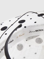 River Island White Edwina Polka Dot Boater Hat - Image 5 of 5