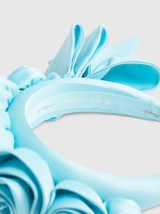River Island Blue Edwina 3D Floral Headband - Image 4 of 5
