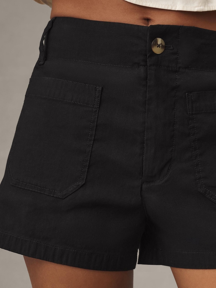 Anthropologie Black Maeve The Colette Magic Fabric Edition Shorts - Image 4 of 4