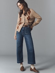 Anthropologie Blue Maeve The Colette Crop Wide-Leg Jeans - Image 1 of 4