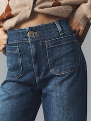 Anthropologie Blue Maeve The Colette Crop Wide-Leg Jeans - Image 4 of 4