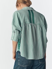 Anthropologie Maeve Embroidered Pocket Buttondown Shirt - Image 2 of 4