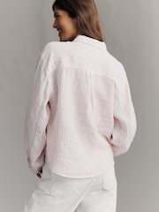 Anthropologie Maeve Shrunken Bennet Linen Buttondown Shirt - Image 2 of 3