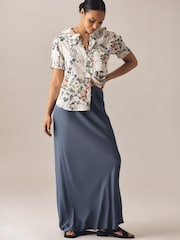 Anthropologie Cream Pilcro The Keira Collared Button-Front Blouse - Image 4 of 4