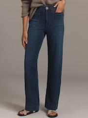 Anthropologie Blue Maeve The Colette Full-Length Wide-Leg Jeans - Image 3 of 4