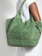 Dune London Green Dewdrop Shoulder Bag - Image 1 of 6