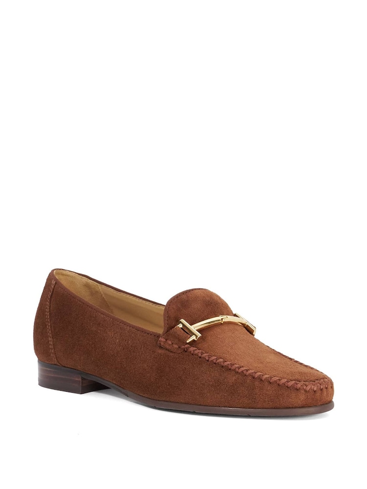 Dune London Brown Gilli T Loafers - Image 2 of 7