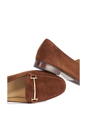 Dune London Brown Gilli T Loafers - Image 7 of 7