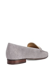 Dune London Grey Gilli T Loafers - Image 4 of 7