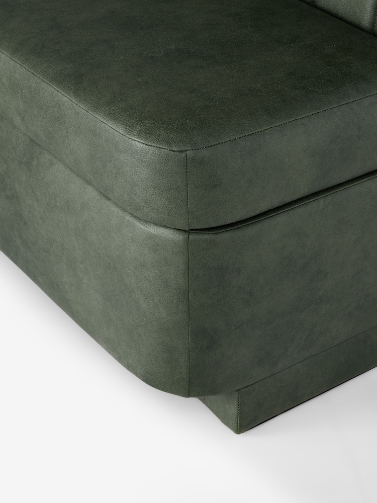 Easton Faux Leather Dark Green Easy Clean Anderson Storage Right Hand Corner Dining Bench - Image 11 of 11 Easton Faux Leather Dark Green Easy Clean Anderson Storage Right Hand Corner Dining Bench - Image 11 of 11