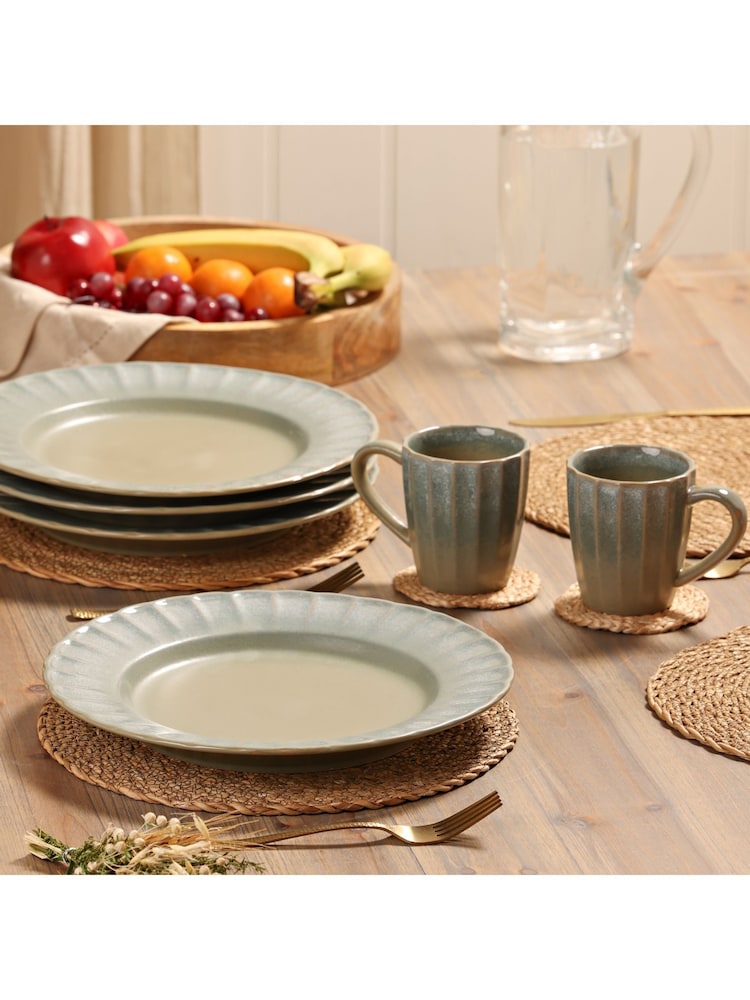 Widdop Set of 4 Green Plates - Image 1 of 7