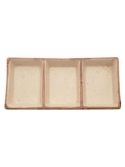 Widdop Set of 2 White Serving Tray with 3 Sections - Image 2 of 4