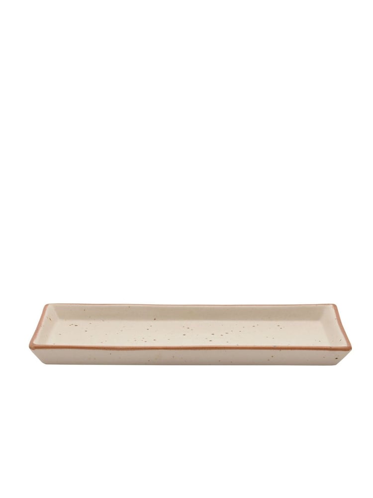 Widdop Set of 2 White 12" x 4" Serving Platter - Image 1 of 3