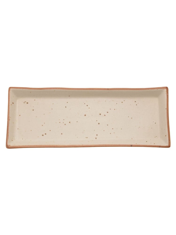 Widdop Set of 2 White 12" x 4" Serving Platter - Image 3 of 3