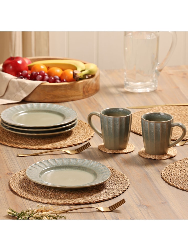 Widdop Set of 4 Green Small Plates - Image 2 of 7