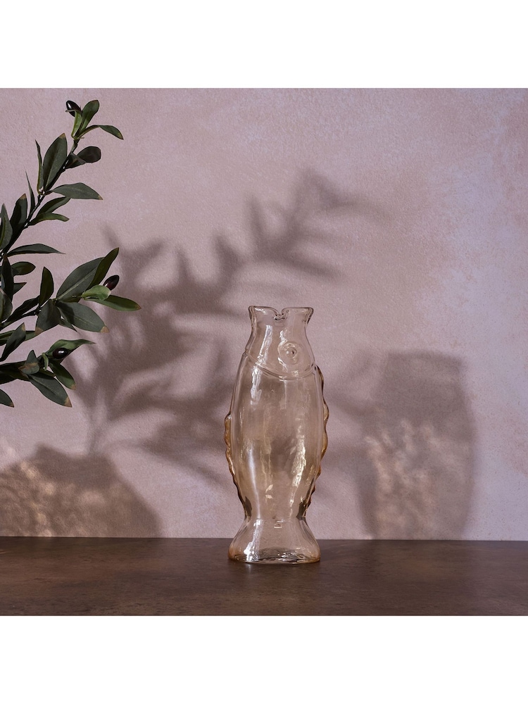 Widdop Clear Glass Fish Vase - Tall Shape - Image 1 of 5