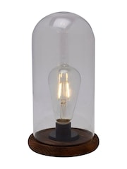Widdop Clear LED Light Up Glass Dome with Bulb - Image 2 of 2