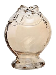 Widdop Clear Glass Fish Vase Round Shape - Image 4 of 5