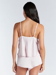 Ροζ - Boux Avenue Kaya Satin Cami Pyjamas Set - Εικόνα 4 του 6