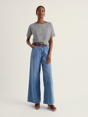 Seasalt Cornwall White Floral Bryher View T-Shirt - Image 2 of 5