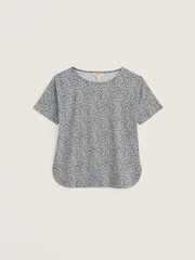 Seasalt Cornwall White Floral Bryher View T-Shirt - Image 4 of 5