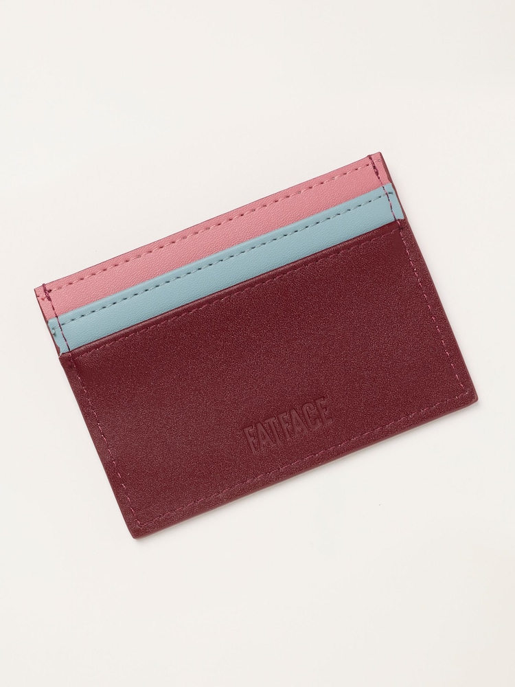 FatFace Burgundy Red Applique Fox Card Holder - Image 2 of 3 FatFace Burgundy Red Applique Fox Card Holder - Image 2 of 3