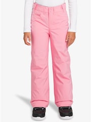 Roxy Pink Girls Waterproof Thermal Backyard Snow Christmas Ski Trousers - Image 1 of 3
